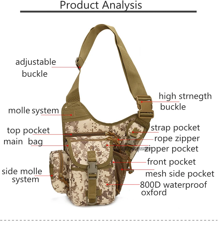 Military Tactical Backpack Camouflage Molle Shoulder Bag Hunting Hiking Camping Backpack Outdoor Climbing Shooting Cs Rucksacks