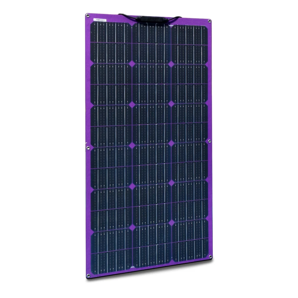 Гибкая солнечная панель 100 Вт 18 в 12 В солнечное зарядное устройство монокристаллический для 1000 Вт домашний комплект система автомобиля RV Лодка зарядное устройство водонепроницаемый
