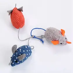 Моделирование игрушечная плюшевая мышь с хвостом для кошки интерактивная игрушка для питомцев Дразнилка котенок товары для кошек