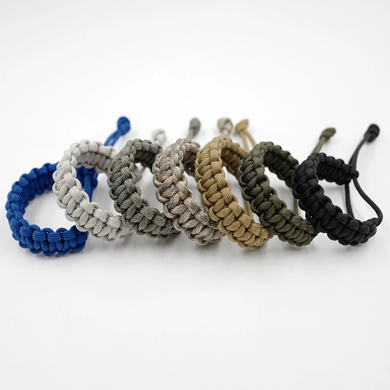 Men's Survival Paracord Adjustable Bracelet Handmade Braided Bracelet paracord bracelet