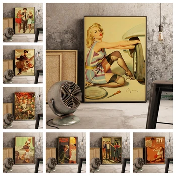

Home wall decoration poster WWII old poster retro style Modern Design poster wall pictures for living room canvas painting o512