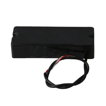 

Yibuy Black Plastic Bass Pickup 5-string Sealing And Waxing Musical Tool