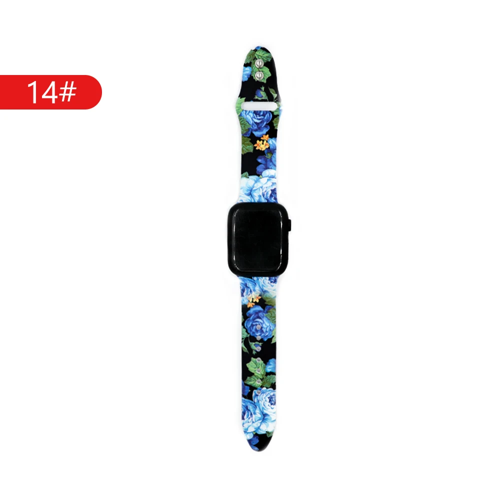 14 Ремешок EIMO для apple watch 4, 5, ремешок, 44 мм, 40 мм, correa, apple watch, 42 мм, 38 мм, iwatch, браслет, силиконовый ремешок для часов, аксессуары - Цвет ремешка: 14
