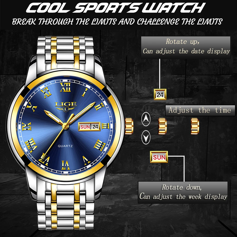 Couple Watches for Lovers Quartz Wristwatch Fashion Business Men Watch for Women Watches Stainless Steel White Gold Pair Hour