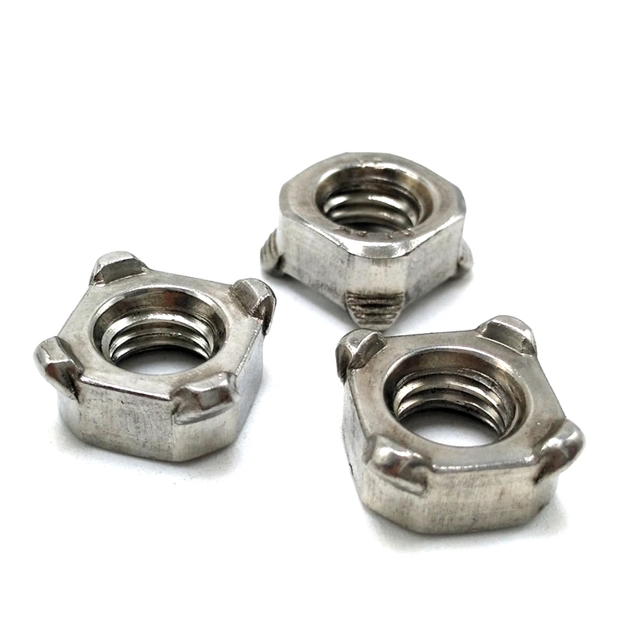 

M4~M10 Square Weld Nuts , 304 Stainless Steel Welding Nut ,B008