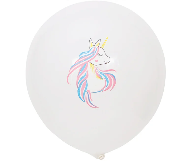 10 inch 2.2g 10pcs Единорог праздничные украшения: воздушные шары 1 шт. мини Единорог шар День рождения baby shower свадебные шары для украшения детская игрушка в подарок - Цвет: 10 inch 2.2g 10pcs