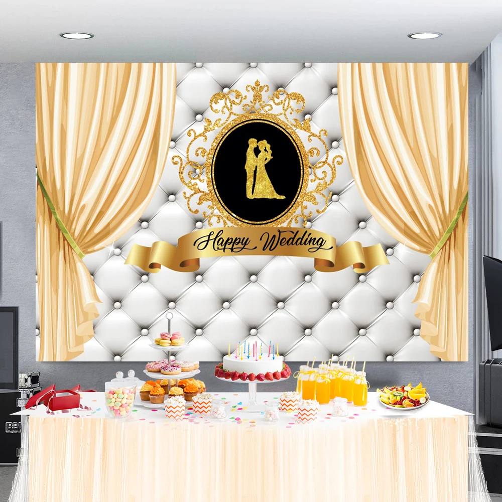 Photography Backdrop Princess Pink Gold Crown Headboard Sofa Happy Birthday Party Poster Portrait Photo Background Photo Studio photo backdrop