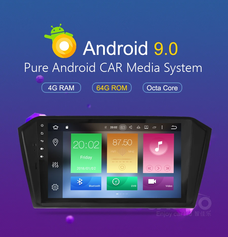 Excellent Android 8.0 Car DVD Player GPS Glonass Navigation For Volkswagen Passat Magotan 2015-2017 Auto  Radio RDS Audio Video Stereo 0