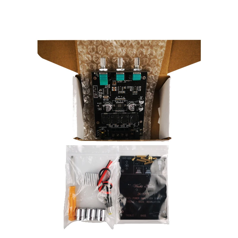 Hi Fi Stereo Tone Version bluetooth 5 0 Audio Power Amplifier Board 50W 50W Bass Adjustment Subwoofer Dual Channel Amp Module
