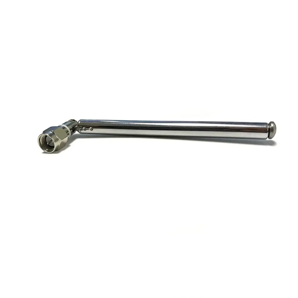 Replacement 100mm 5 Sections Telescopic Antenna SMA Male Connector Total 300mm Long Radio TV DIY 1PC