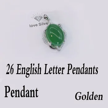 

High-quality 925 Silver Exquisite Pendant With 26 English Letters Golden A-z, Please Contact Customer Service For Real Map