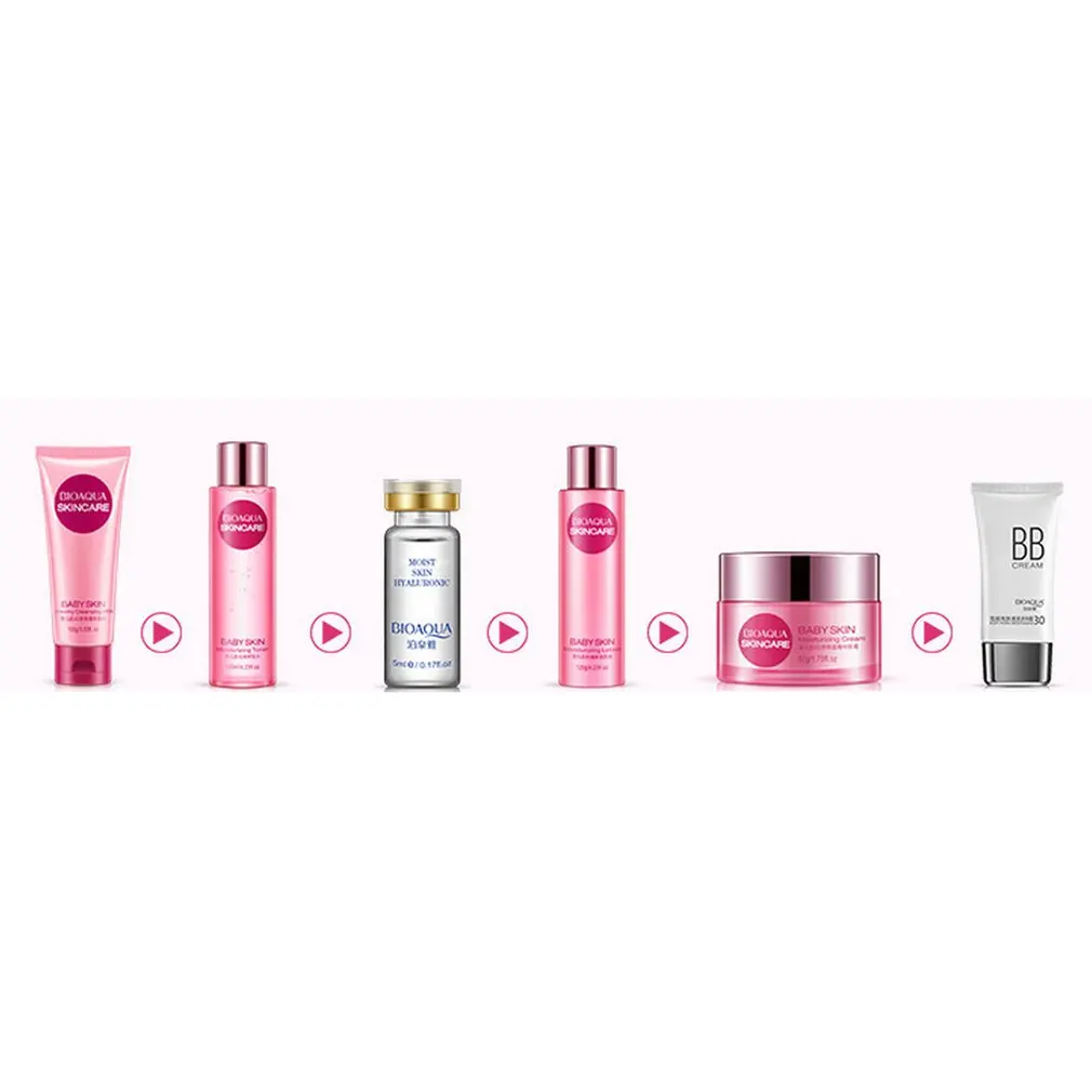 Conjunto de Loção de Cuidados com a Pele do Músculo do Bebê Bioaqua 12 Conjunto de loção de cuidados com a