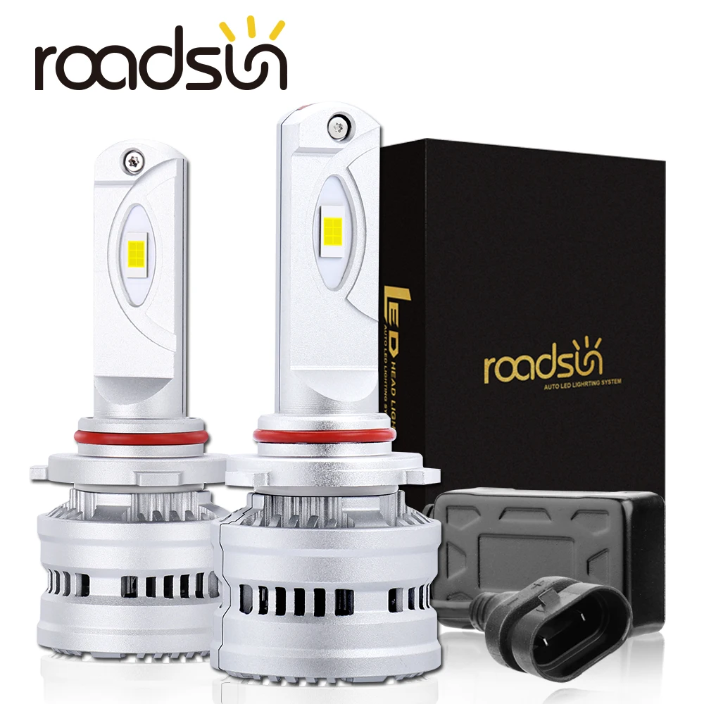Фары головного света roadsun для автомобиля H1 H7 светодиодный H11 H9 H8 HB2 H4 Светодиодная