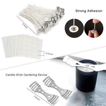 

Candle Making Kit DIY Candles Craft Tool Set Pouring Pot Wicks Wax Kit Xmas Gift Stainless Steel Placement