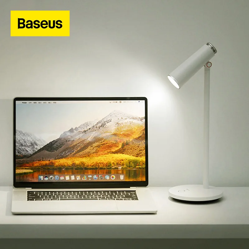 Baseus Desk Lamp Dimmable Reading light Eye Protect 3000K/3700K/5000K LED stand Light Touch Switch USB Rechargeable Table | Освещение