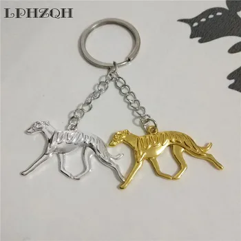 

Boho Whippet Greyhound Dog Car Key Chain Women Bag Pendant Charm Accessories Key Ring Trendy Jewelery Steampunk