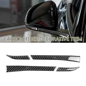 

1 Pair Carbon Fiber Car Side Rearview Mirror Covers Trim Stickers for Ford Mustang 2015-2018 Car Styling Sticker