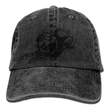 Черная джинсовая кепка для бильярда, Регулируемая Мужская классическая бейсболка