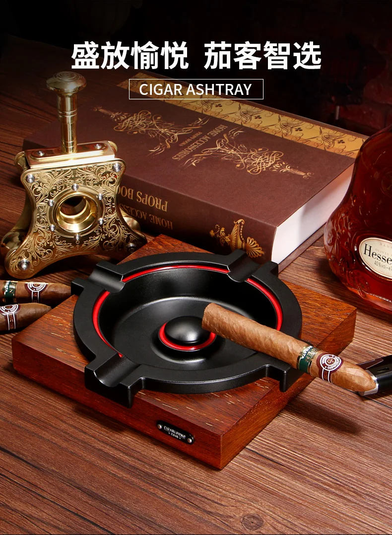 CIGARLOONG деревянная пепельница для сигар, большая мода, индивидуальное украшение для гостиной, пепельница для сигар, держатель CL-043