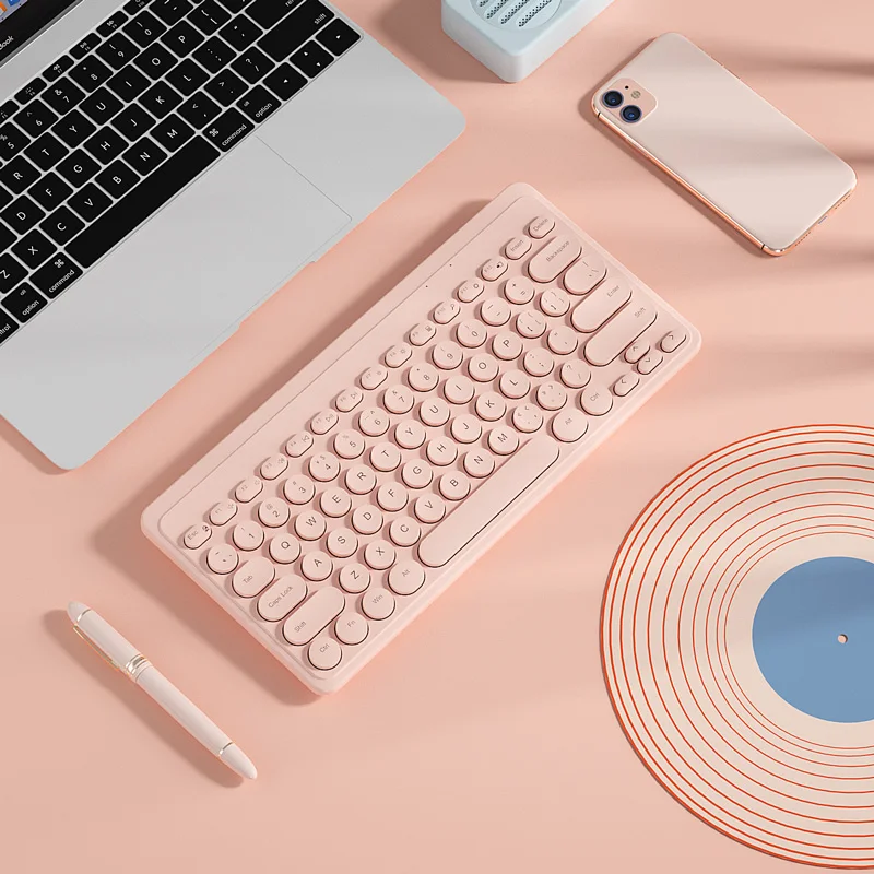 

Wireless mute Mini Keyboard Circular button keyboard wireless keyboard keyboard keyboard keyboard laptop mini keyboard