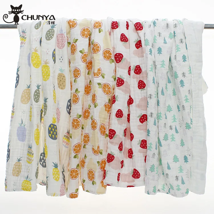 

110X110 High Density Pure Cotton Newborns Six-layer Bubble Gauze Bath Towel Children's Quilt Infants Baby Bath Towel for Childre