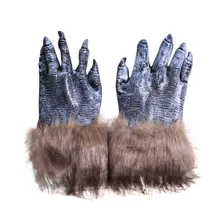 Хэллоуин оборотень карнавальный костюм зомби шерсть зверь перчатки моделирование волк коготь перчатки A20