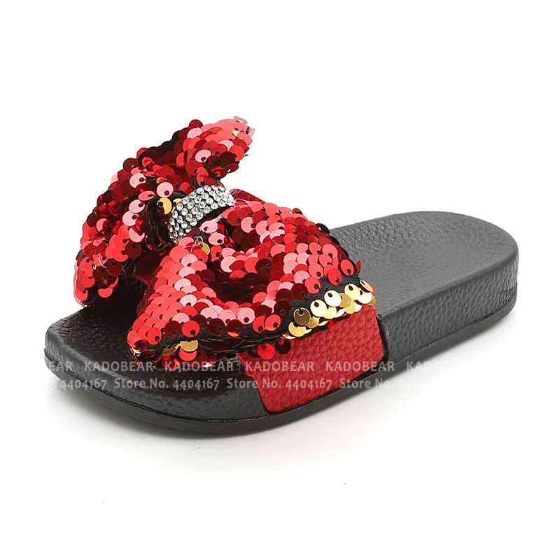 Летние модные пляжные сандалии для детей; летние тапочки для девочек; забавная обувь для малышей; домашние вьетнамки