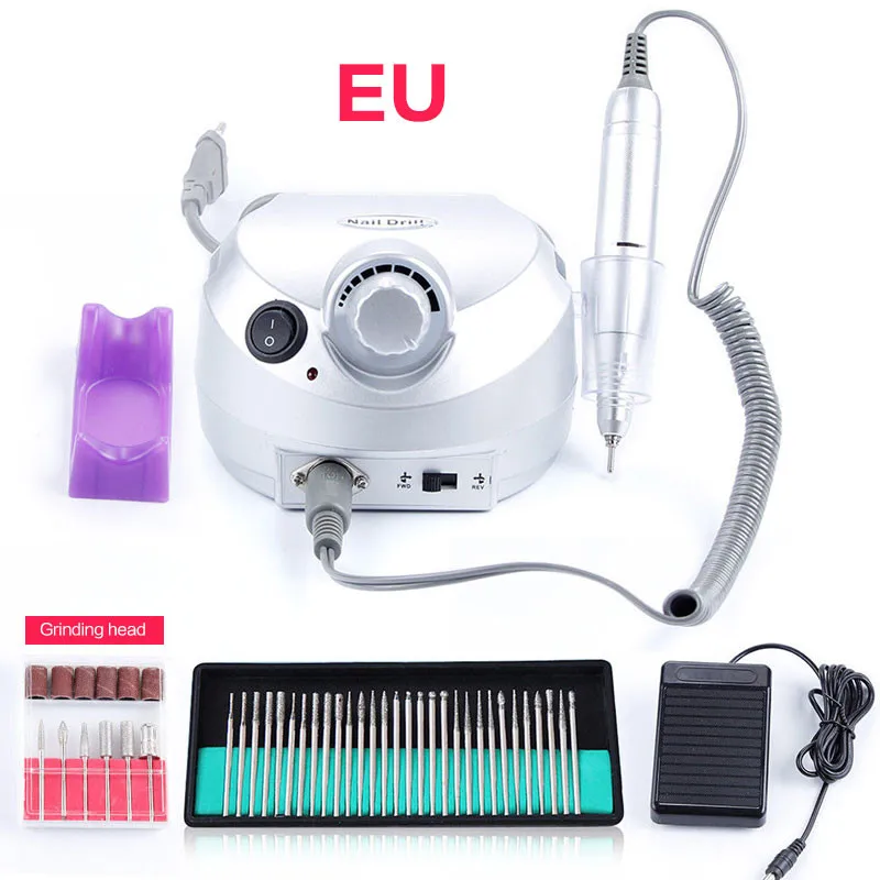 

35000RPM Nail Electric Manicure Machine 30Pcs Drill Bits Pedicure Milling Cutter