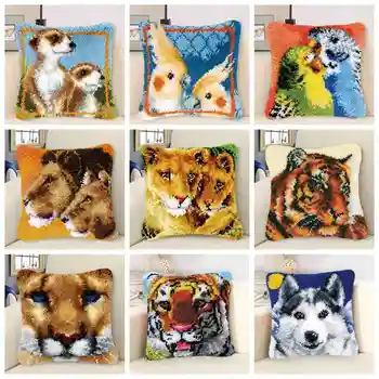 

Knooppakket Smyrna Latch Hook Kits Diy Borduurpakket Kussen Embroidery Carpet Pillow Cross Stitch Pillows Foamiran For Flowers