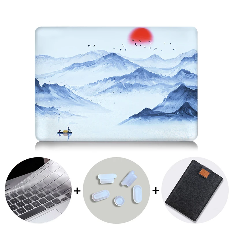 Чехол для ноутбука MTT с чернилами для Macbook Pro Air retina 11 12 13 15 16 дюймов, жесткий чехол для Macbook Pro 13,3 15,4, чехол - Цвет: MB01