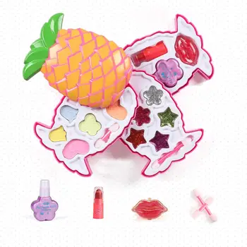 

Kuulee Children Cosmetic Toy Makeup Girls Strawberry Shaped Pretend Play Set children's cosmetics toys plastic