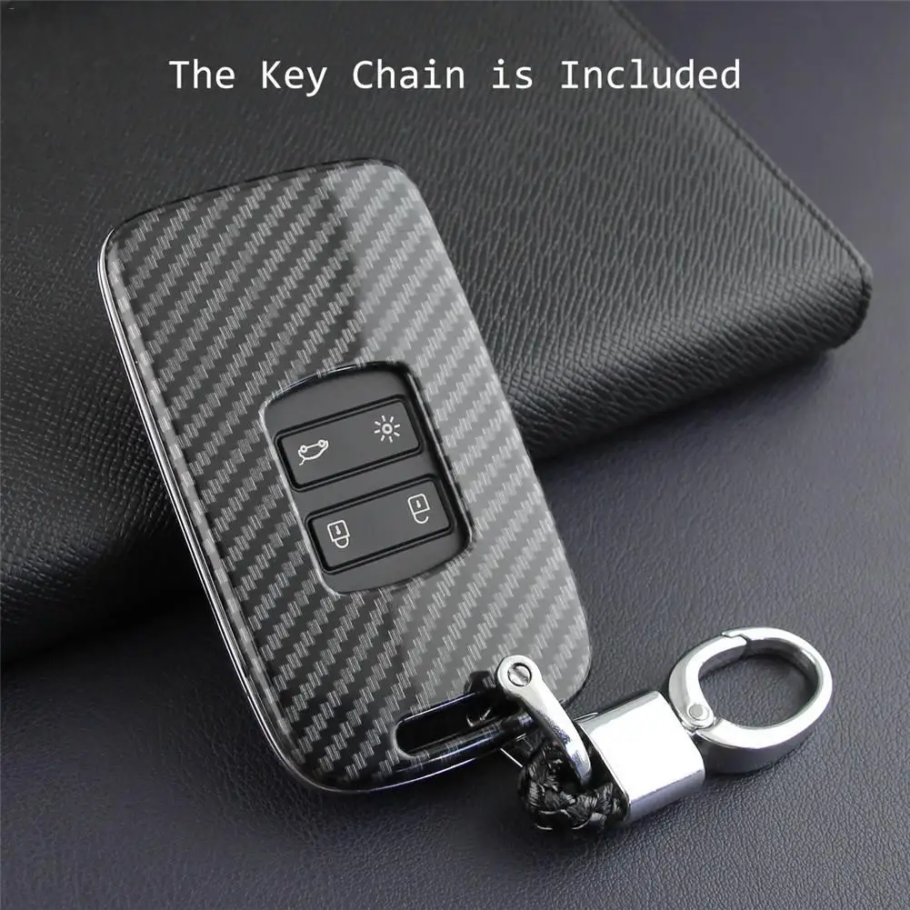 

Car Key Case Fob Bag Holder ABS Hard Shell Cover Parts Fit For Renault Koleos 2017-2019 Kadjar Megane Car Key Accessories