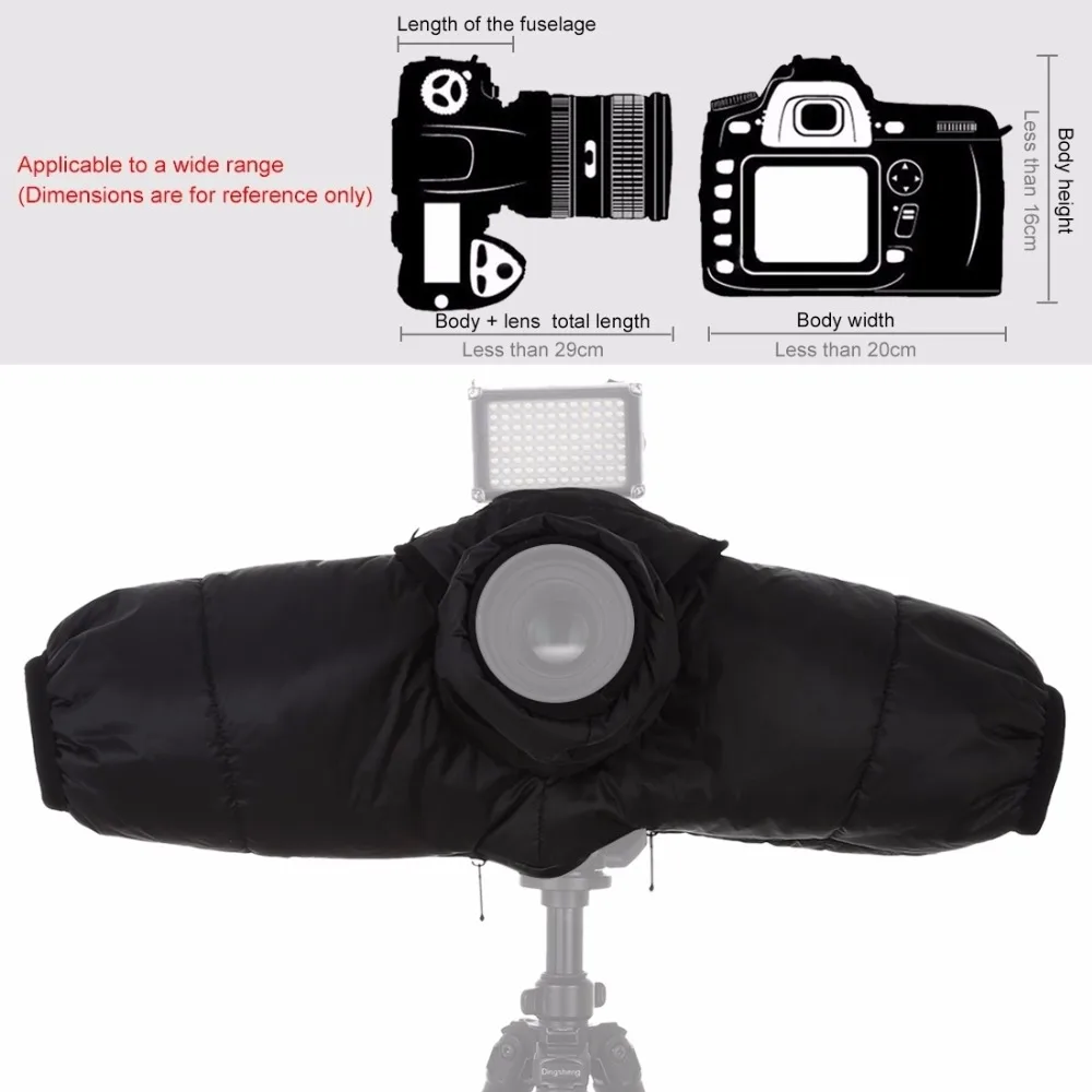 PULUZ зимний теплый тепловой ветрозащитный непромокаемый чехол для DSLR& SLR камер