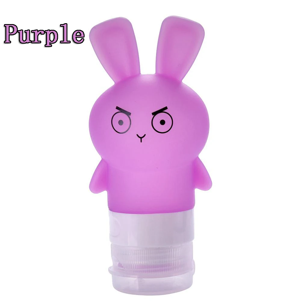 Type4-75ml purple 60/80/90 мл Еда из пищевого силикона бутылки косметический шампунь для геля и лосьона для душа суб-розлива трубка мило путешествия Squeeze пустая бутылка - Цвет: Type4-75ml purple