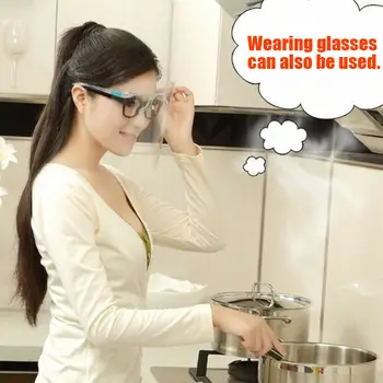 

2Pcs Full Face Protection Cover Screen Cooking Oil Splash Shield Anti-fog