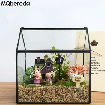 

New Creative Glass Greenhouse Micro Landscape Dried Flower Ornaments Home Furnishing Eternal Soft Decoration Craft Flowerpot