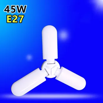 

Creative 30/45/60w e27 led folding fan blade Bulbs Cold White LED Pendant Lights home ceiling lamp Foldable Fan light