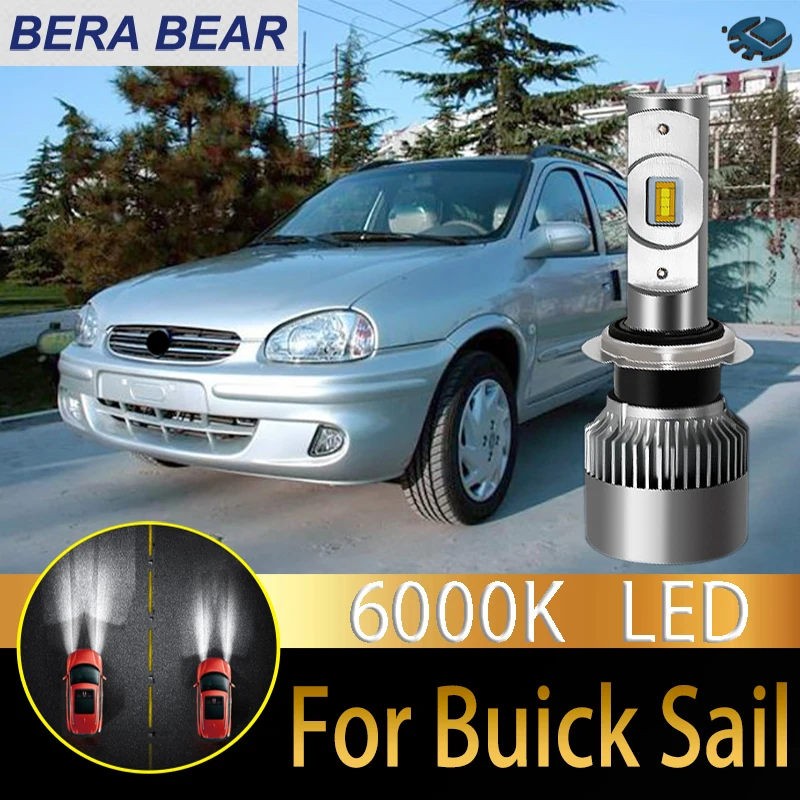 BERA BEAR автомобильный головной светильник, светодиодный светильник Buick Sail, светодиодный автомобильный светильник 6000K 10000лм, белый светильник, автомобильный головной светильник 2X