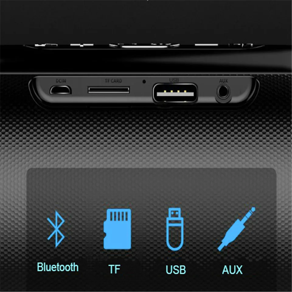 Беспроводной динамик стерео Bluetooth звуковая коробка НЧ-динамик музыкальная Колонка Саундбар наружный Бумбокс музыкальный центр Bluetooth Колонка акустика