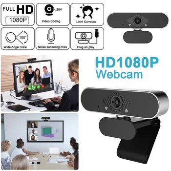 

Mini Webcam 1080P HD USB Web Camera For Computer With Microphone Web Cam Laptop Online Teching Conference Web Cameras 360 Rotaed