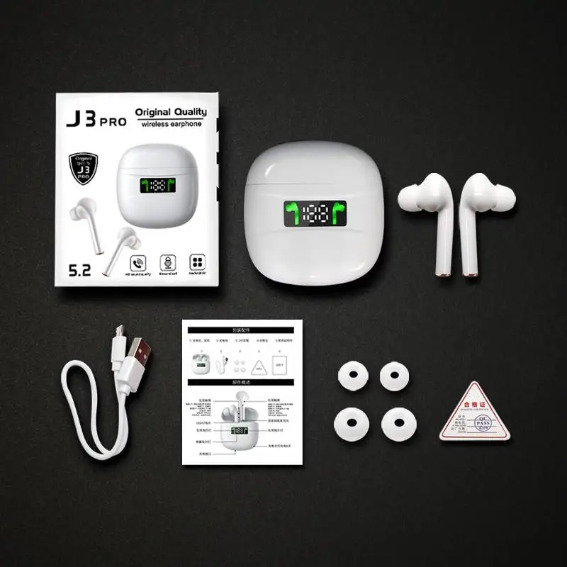 TWS Wireless Earphones Bluetooth 5 0 Headphones IPX7 Waterproof Earbuds LED Display HD Stereo Built in Mic for Xiaomi iPhone