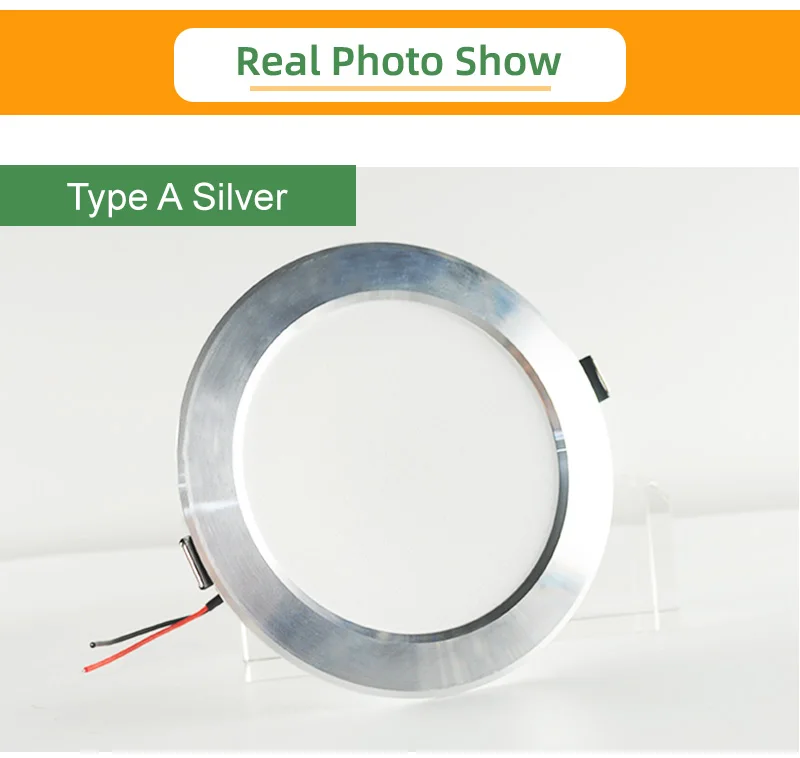 =(K)= LED Downlight 3W 5W 9W 12W 15W 18W 220V Downlight Gold Silver White Ultra Thin Aluminum Round Recessed LED Spot Lighting