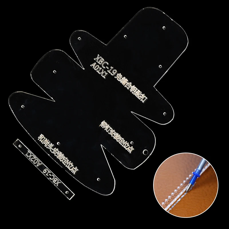 1 Set Purse Leather Craft Acrylic Wallet Pattern Stencil Template Tools Clear Handcrafting DIY | Дом и сад