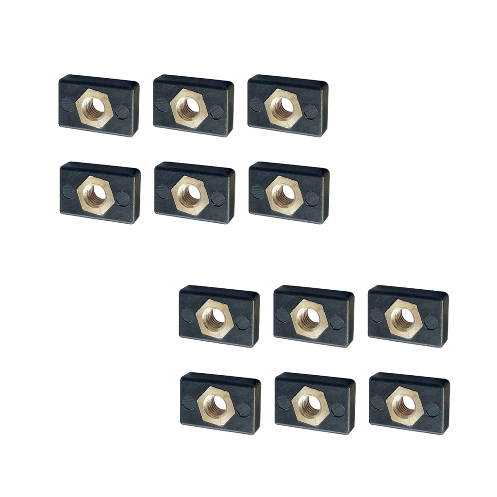 12pcs Fishing Boat Kayak Track Rail Screw Mounting Nut M6 Nutsert Accessories 12pcs Fishing Boat Kayak Track Rail Screw Mounting Nut M6 Nutsert Accessories