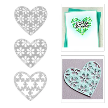

2020 New Heart Frame Layered Embossing Layering Relief Debossing Metal Cutting Dies For Making Greeting Card Paper Scrapbooking