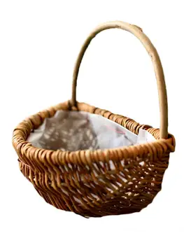 

Hand-woven Flower Basket Multi-functional Storage Decorative Flower Pot Craft Room Decoration Dried Flowers Display Newer