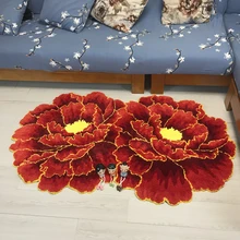 160*90 см, в китайском стиле, красный пион цветок ковер для гостинной спальни ковер розовый цветочный коврики Свадебные гостиная Холл ковры