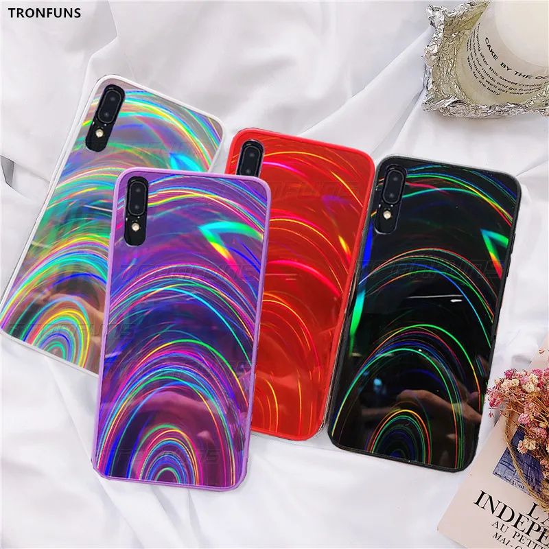 Радужный зеркальный чехол для Samsung Galaxy A30S A30 A50 A70 A20 A10S A9 A7 J4 J6 J8 2018 S8 S9 S10 Note 9 10 Plus