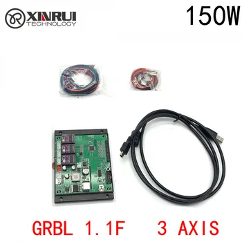 

150w GRBL cnc engraving machine control board , 3 axis control,laser engraving machine board USB port with cooling case