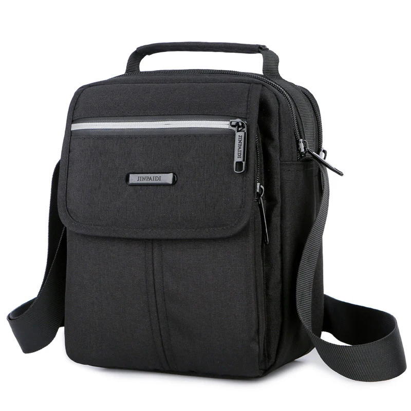  IVOTKOVA Men shoulder bag fashion multi function 2 main zipper pockets men's handbags business and 